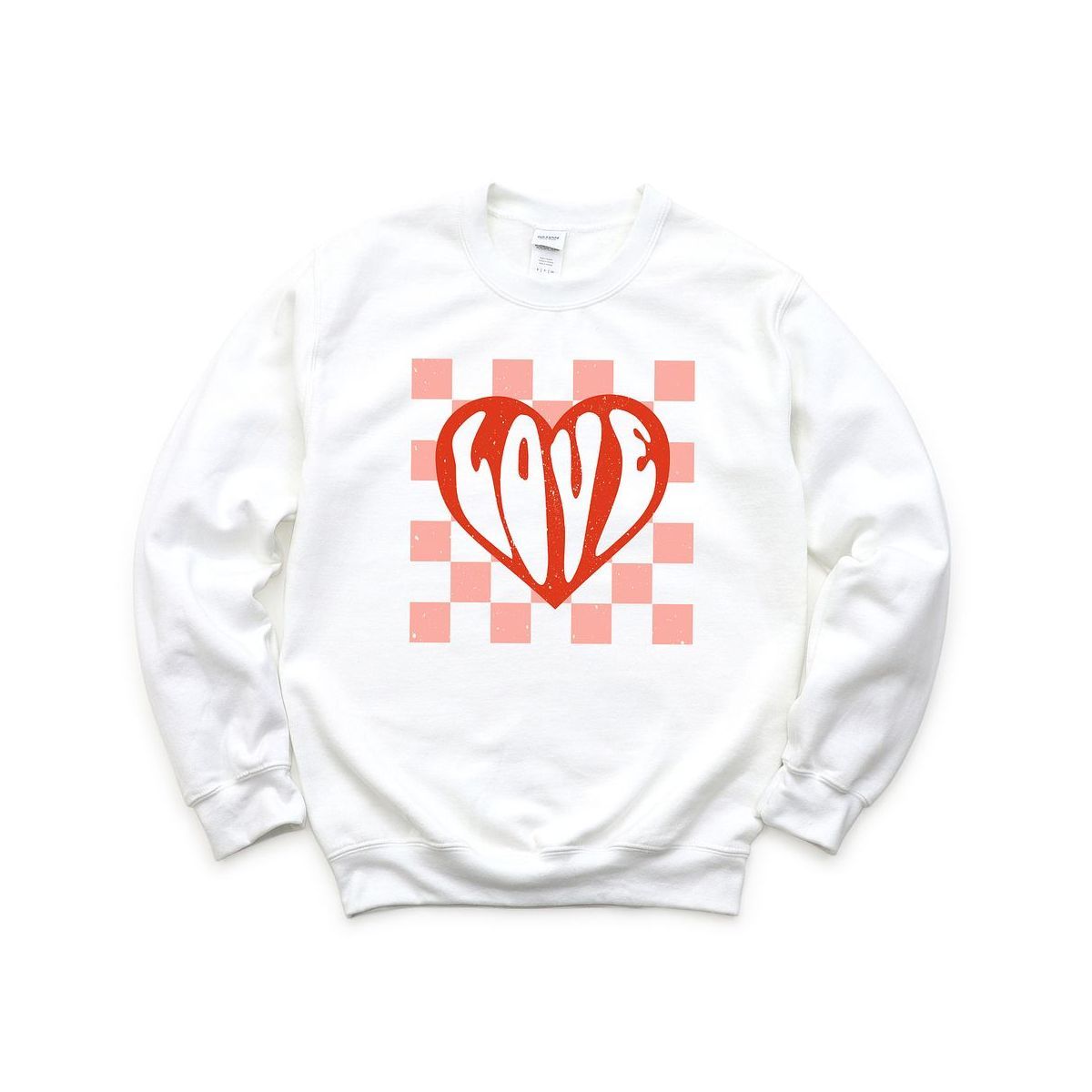Simply Sage Market Women's Graphic Sweatshirt Love Checker Board | Target