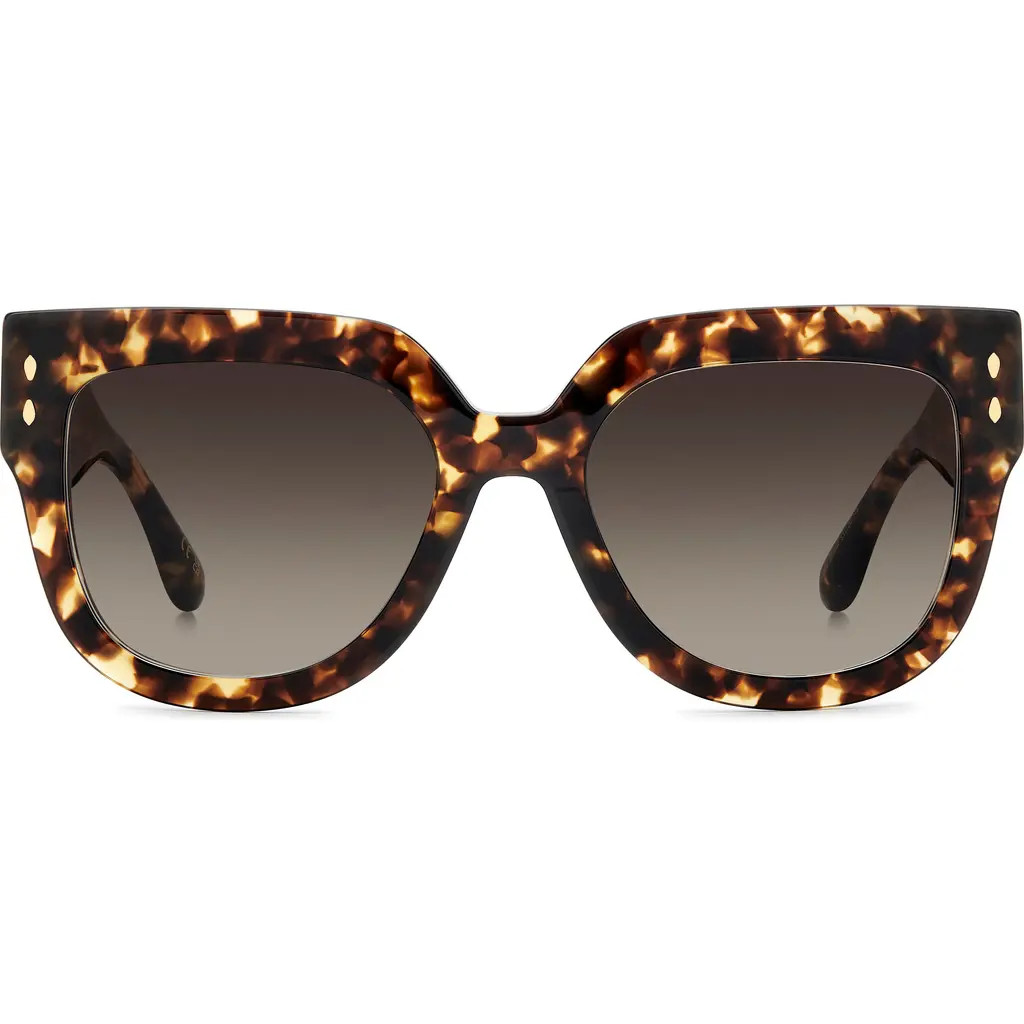 Isabel Marant 53mm Square Sunglasses in Havana/Brown Sf at Nordstrom | Nordstrom
