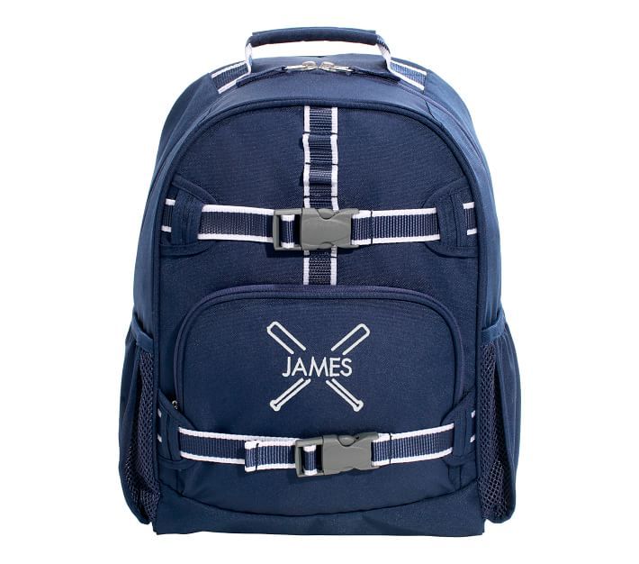 Mackenzie Navy Solid Backpacks | Pottery Barn Kids