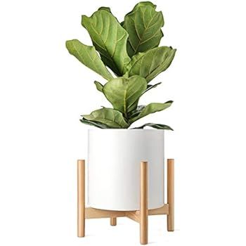 Mkono Plant Stand Mid Century Wood Flower Pot Holder Display (Plant and Pot NOT Included) Potted ... | Amazon (US)