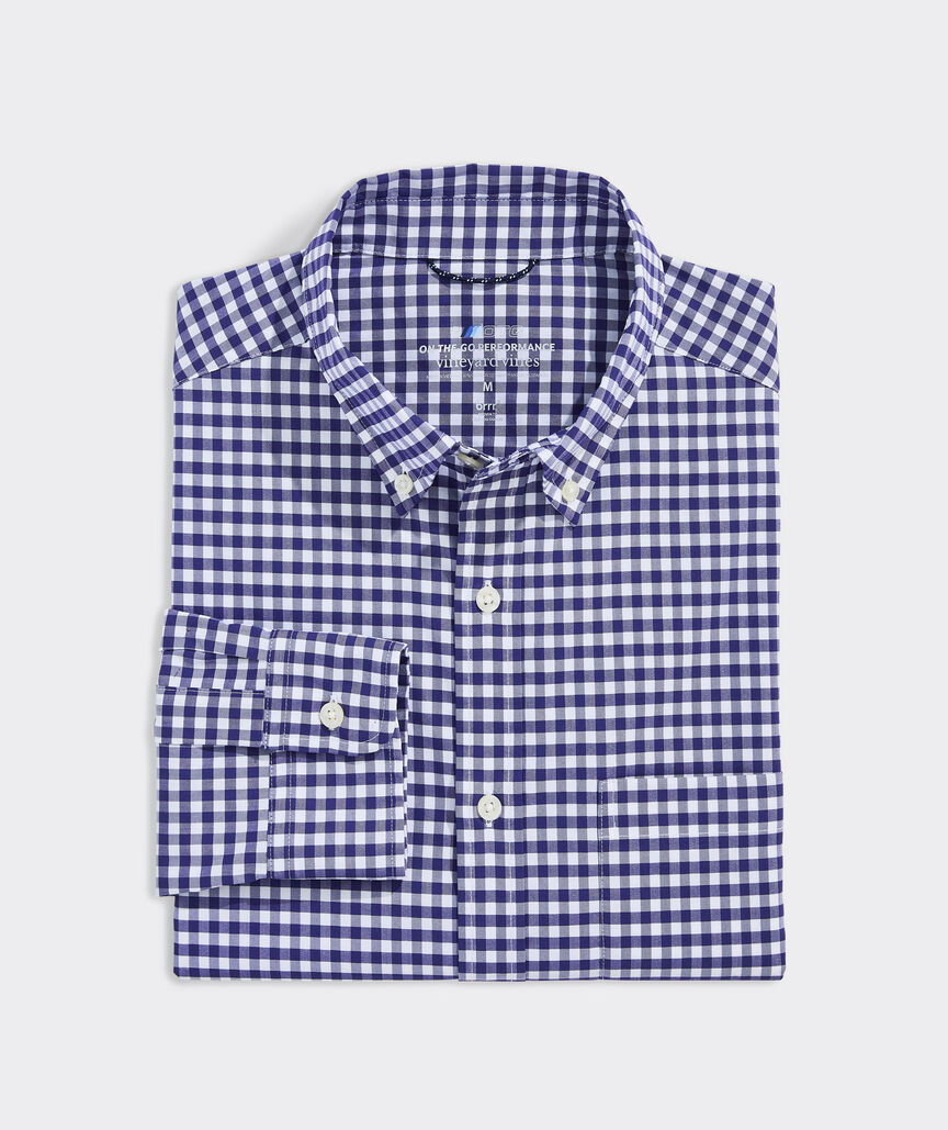 On-The-Go brrrº Gingham Shirt | vineyard vines