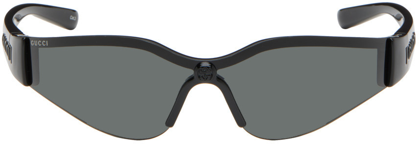 Gucci Black Mask Sunglasses | SSENSE