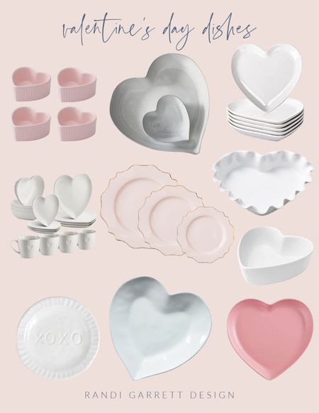 Heart dishes Valentine’s Day plates heart plates pink gold dishes xoxo plates heart ramekins heart pie pan 

#LTKhome #LTKunder50 #LTKSeasonal
