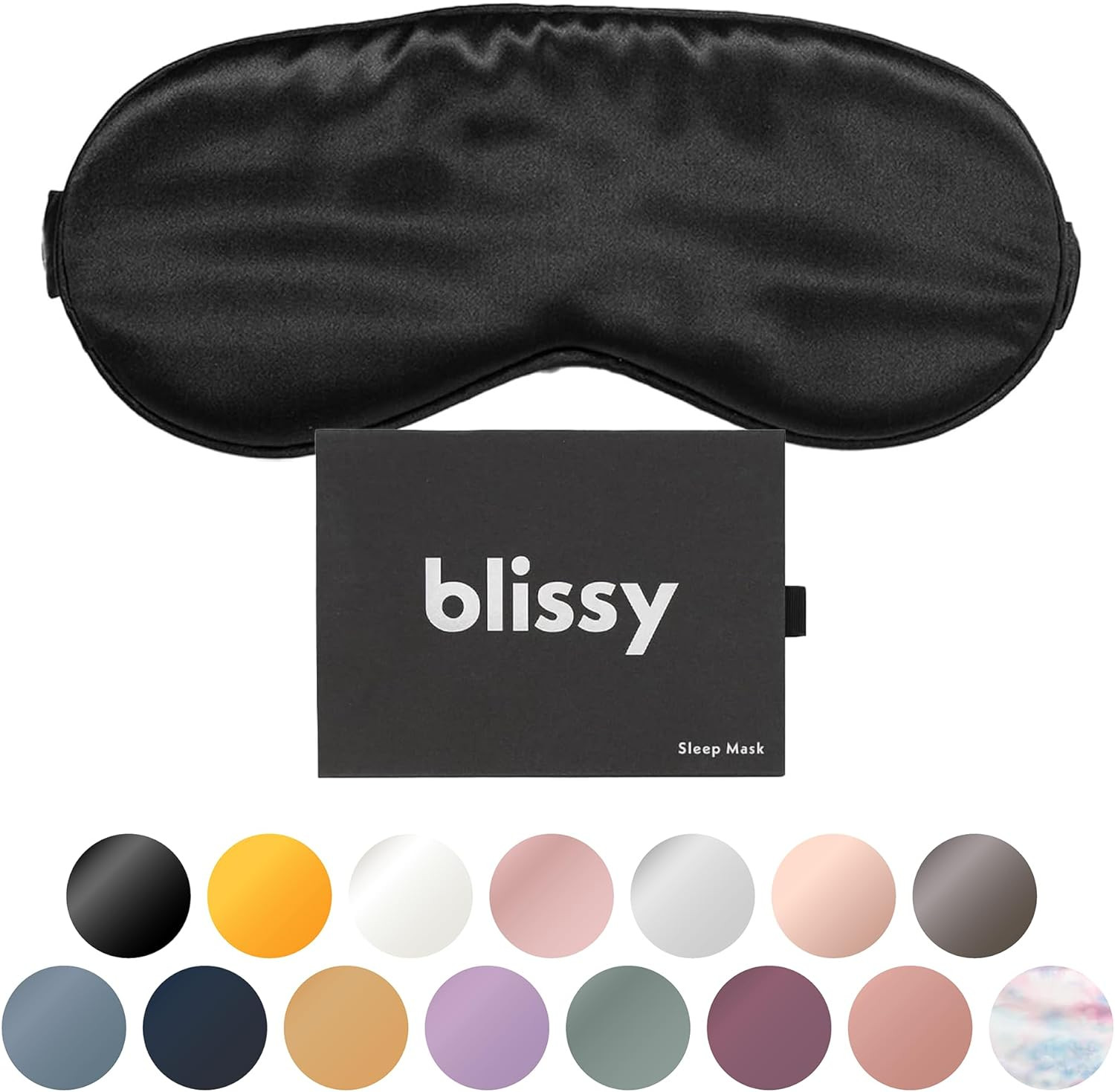 Blissy Silk Sleep Mask - Eye Sleeping Mask for Women & Men for Total Blackout - 100% Pure Mulberr... | Amazon (US)