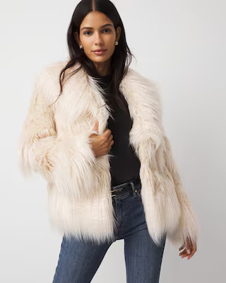 Faux Fur Coat | White House Black Market | White House Black Market