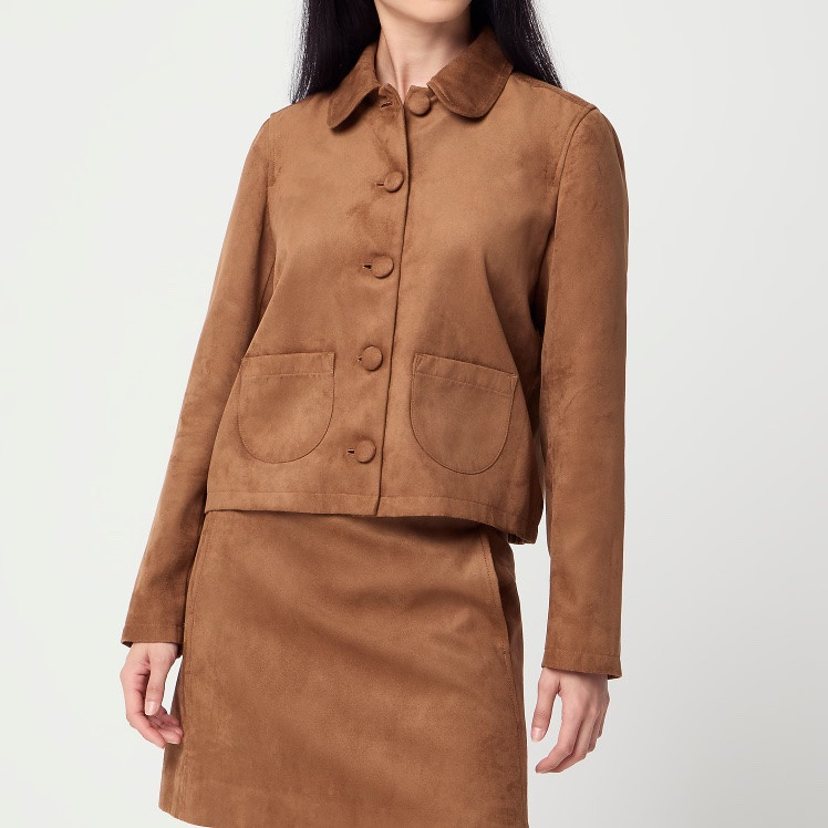 Camel suede jacket and skirt matching set 
Fall workwear

#LTKSeasonal #LTKSaleAlert