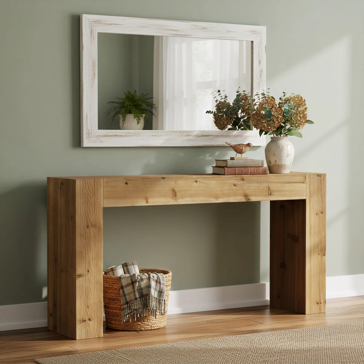 63-Inch Solid Wood Console Table | Wayfair North America