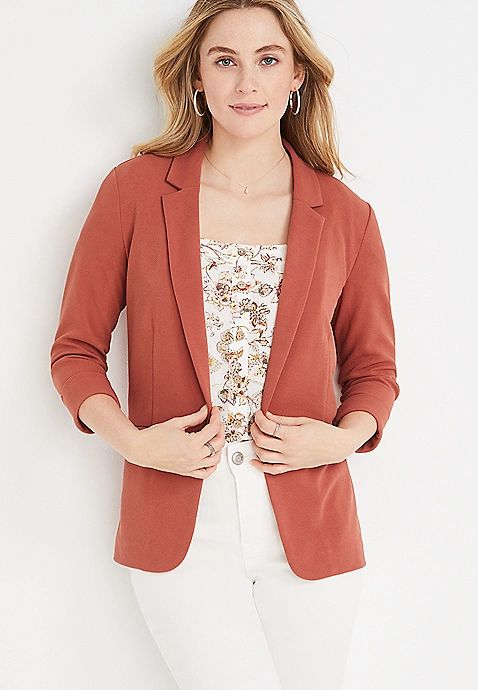 Versa Open Front Blazer | Maurices