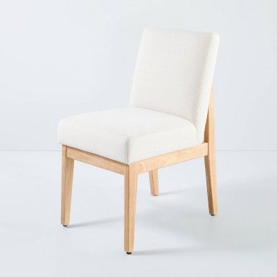 Upholstered Slipper Dining Chair Natural/Cream - Hearth & Hand™ with Magnolia | Target