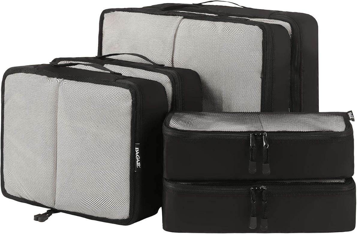 6 Set Packing Cubes,3 Various Sizes Travel Luggage Packing Organizers | Amazon (US)