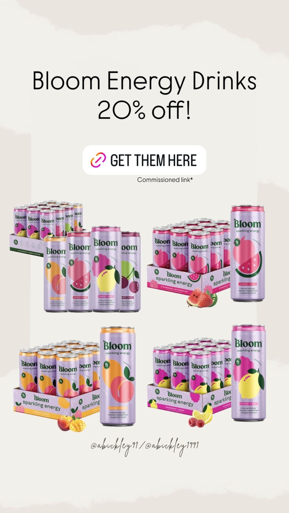 Bloom energy drinks!

#LTKSaleAlert #LTKfoodie