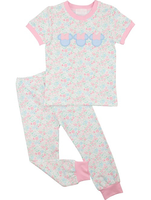 Floral Mouse Ears Knit Pajamas | Cecil and Lou