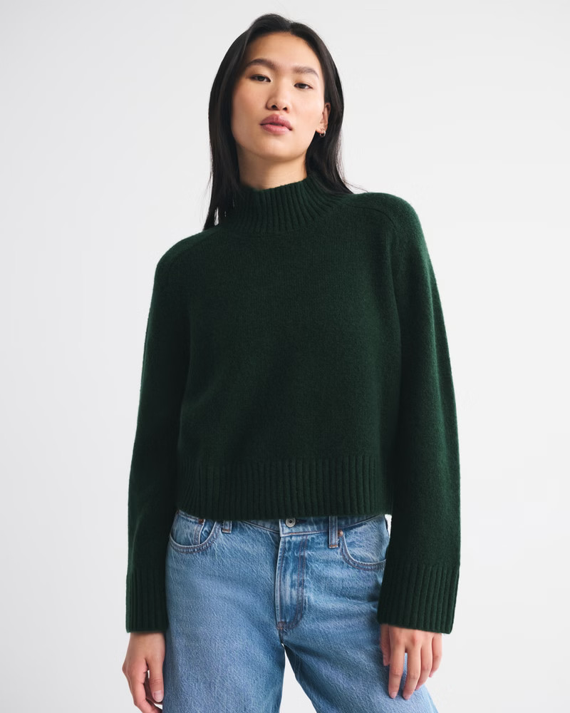 Easy Mockneck Sweater | Abercrombie & Fitch (US)