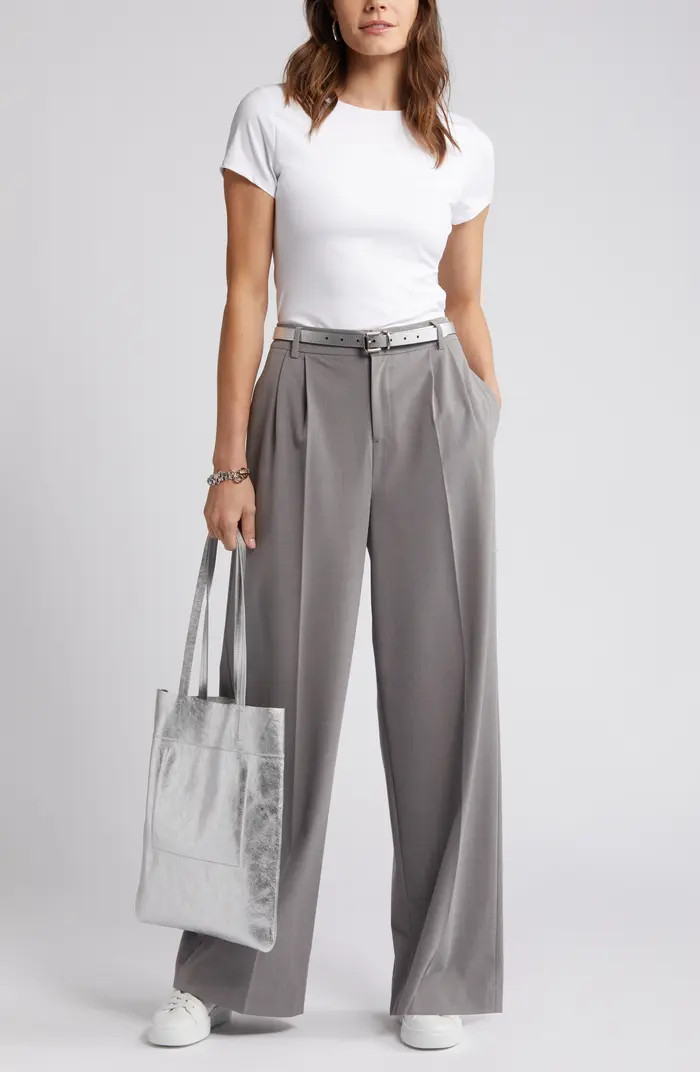 Halogen® Essential Compression T-Shirt | Nordstrom | Nordstrom