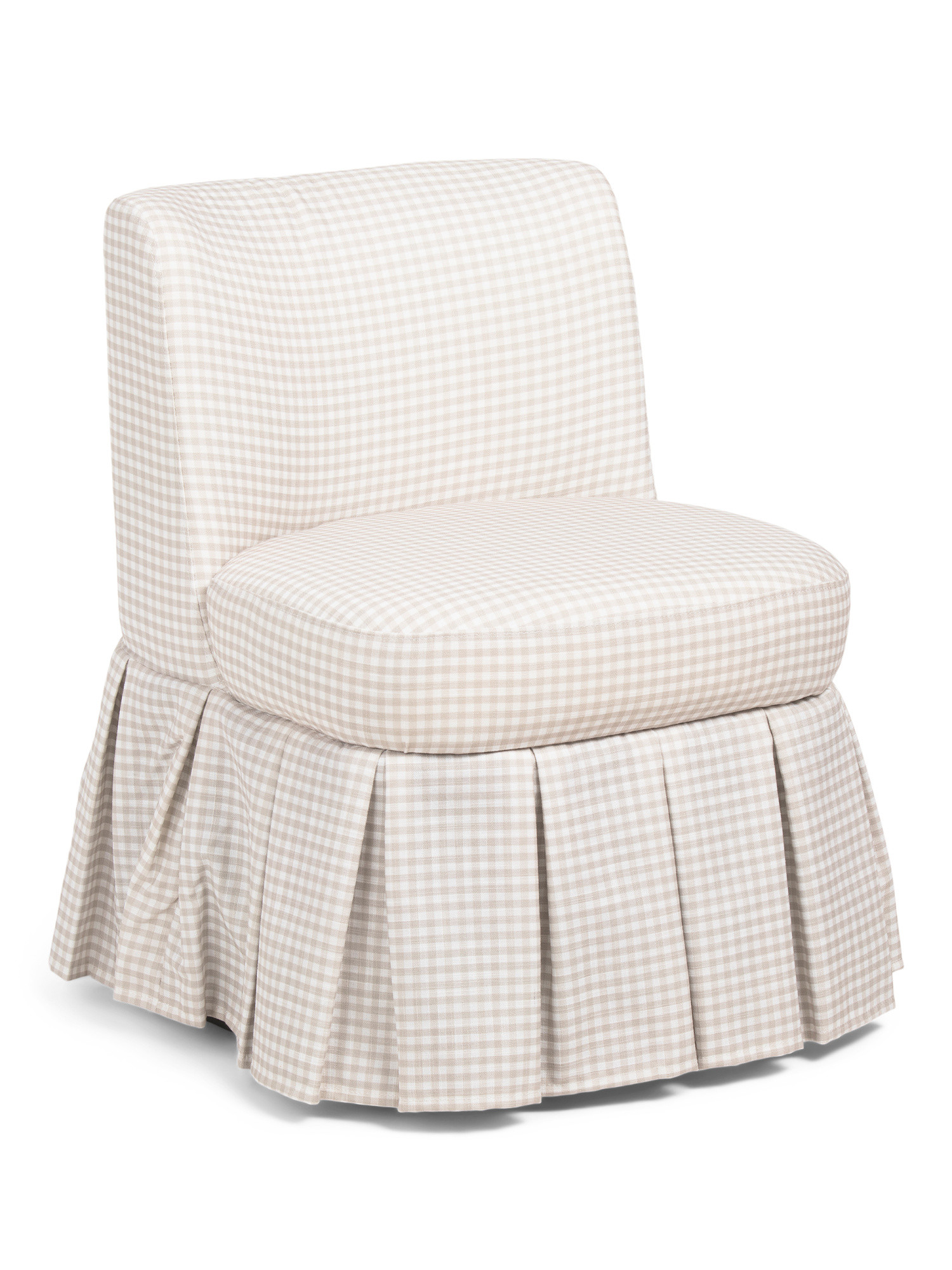 21x29 Poppi Gingham Pleated Skirt Accent Chair | TJ Maxx