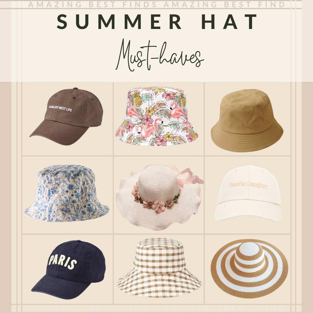 Hats on, sun out!
These are the cutest summer hats to complete your warm-weather looks—from romantic to retro to sporty-chic.
Which one is your vibe?
Shop them all here

#SummerHats #StyleEdit #LTKFinds #AmazonAccessories

#LTKStyleTip #LTKSeasonal #LTKFindsUnder50