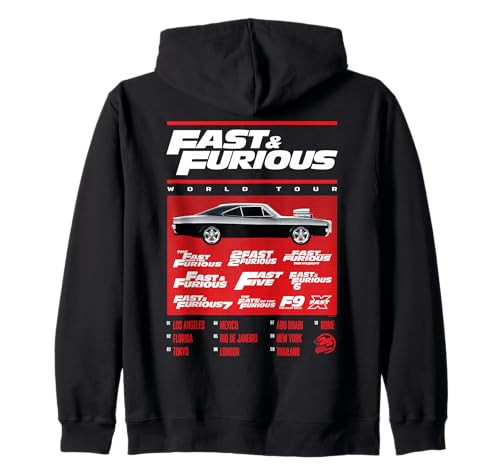 Fast & Furious 25th Anniversary World Tour Muscle Car Zip Hoodie | Amazon (US)
