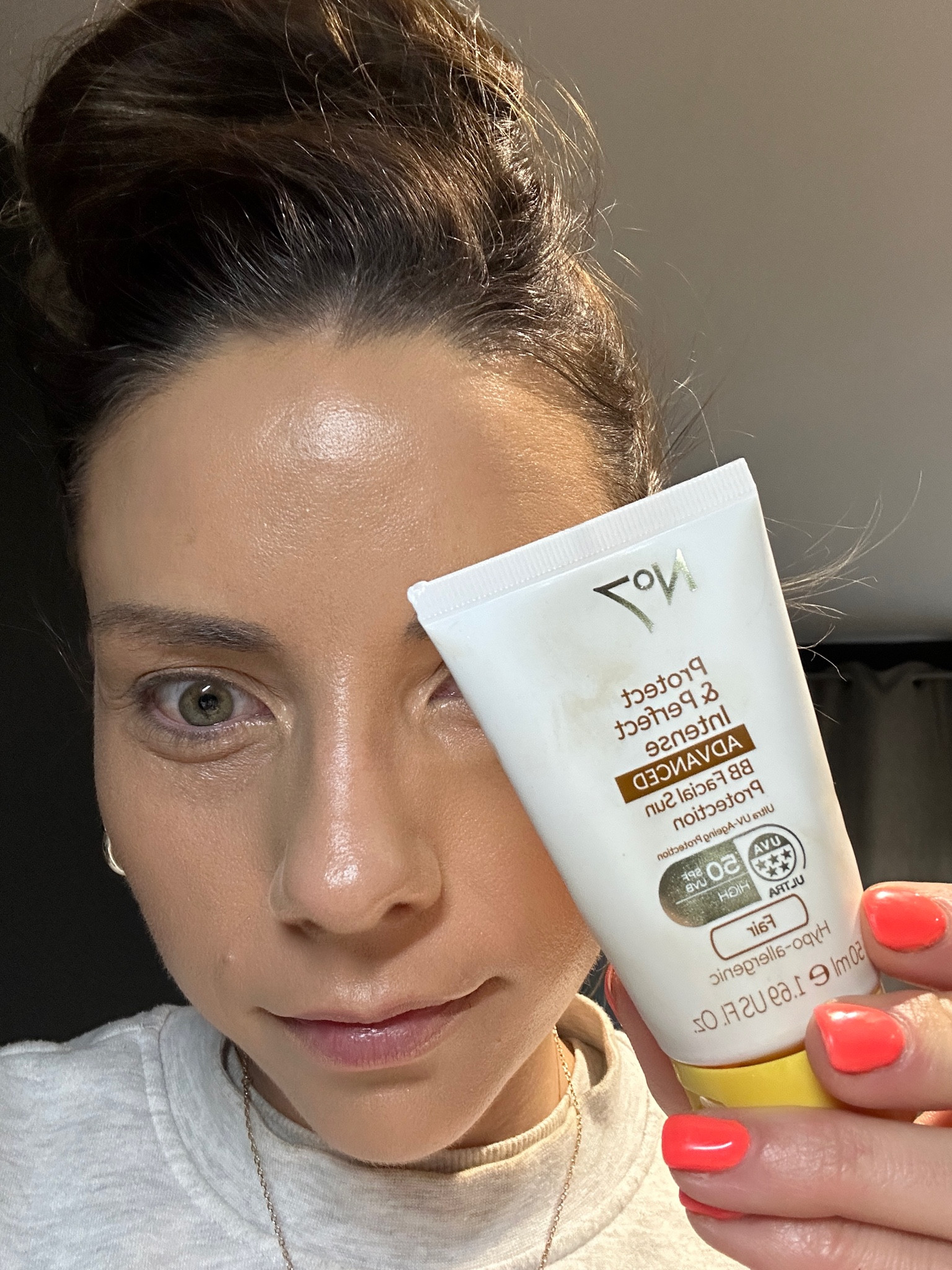 My daily spf… I use shade Fair and it’s not fair it’s medium I would say! 