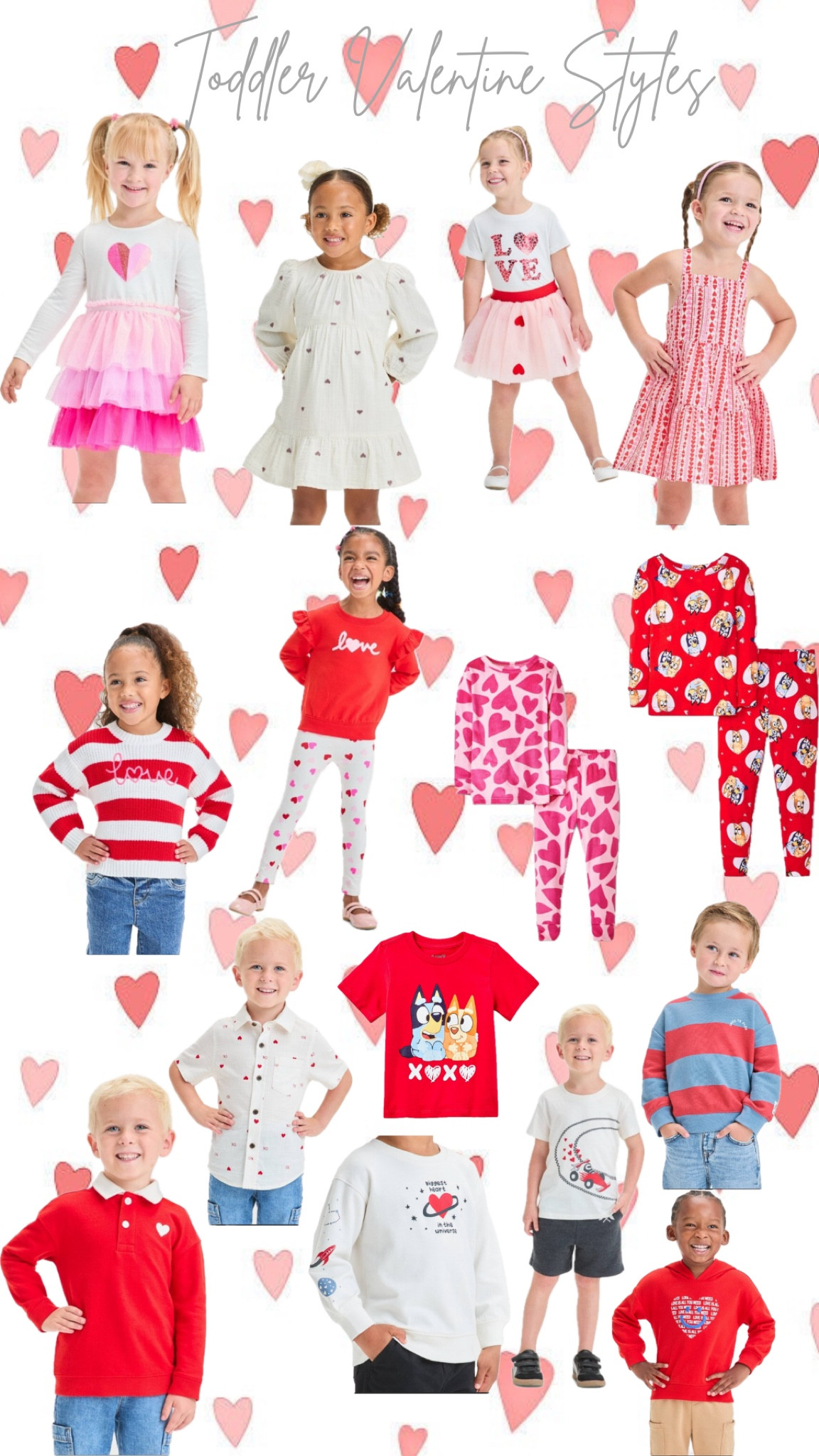 Toddler Valentine’s Day outfits by Cat and Jack 🤍❤️💌

Target | cat and Jack | toddler Valentine’s Day outfit | toddler boy | toddler girl | valentine | love | toddler style

#LTKFindsUnder50 #LTKKids #LTKSeasonal