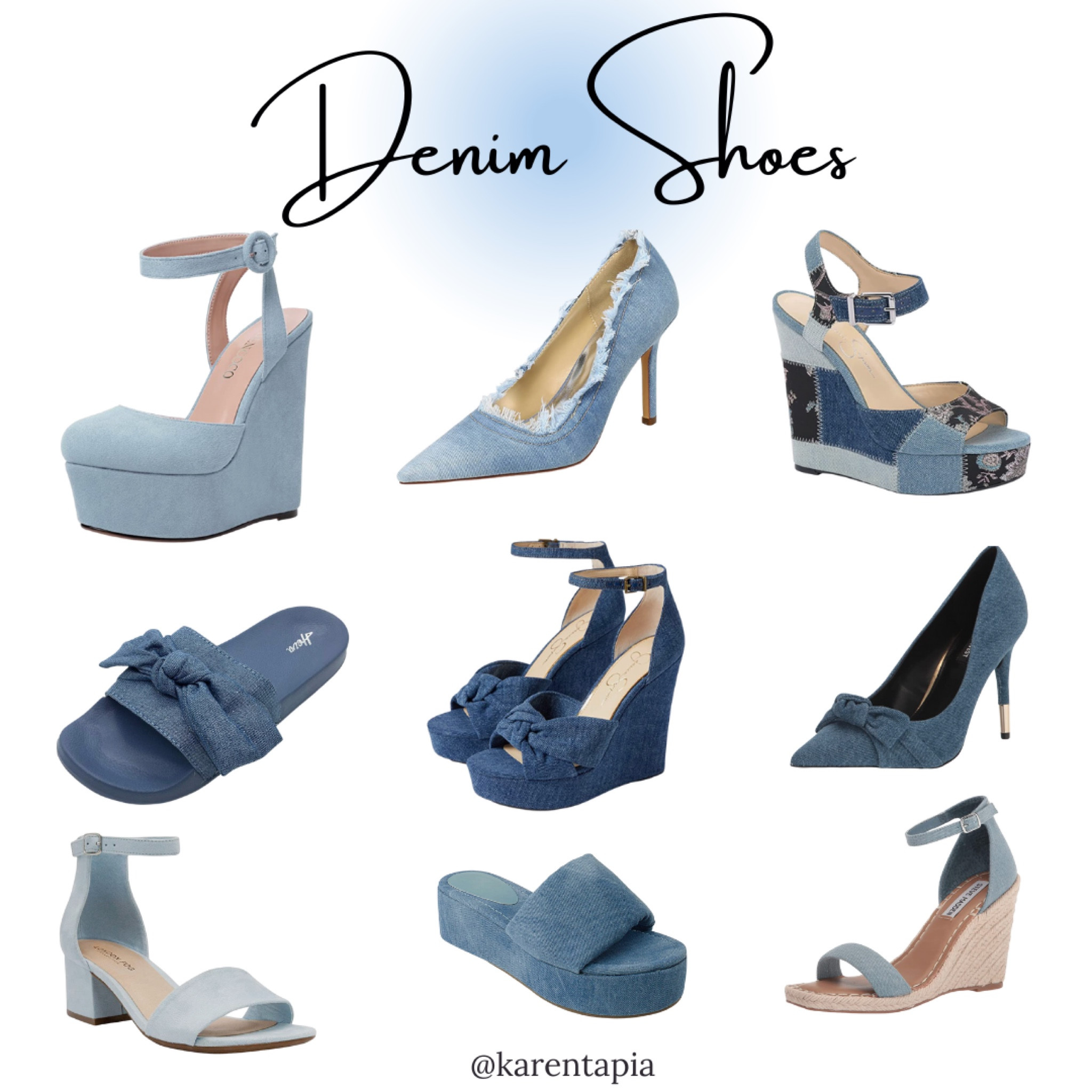 Denim style, denim shoes, denim heels, platform sandals, blue shoes, blue heels, spring shoes, spring sandals, amazon shoes, amazon fashion 

#LTKGiftGuide #LTKstyletip #LTKSeasonal