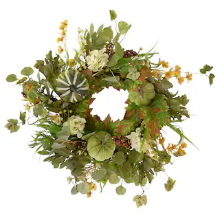 24" Pumpkins & Berries Artificial Fall Harvest Twig Wreath | Michaels Stores