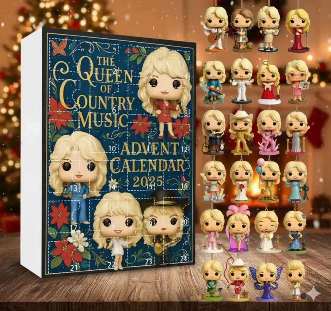 Country Music Queen Advent Calendar 2025 | 2D Ornament Set - Etsy | Etsy (US)