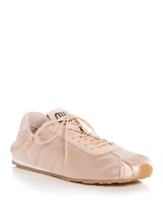 Miu Miu Women's Plume Satin Sneakers | Bloomingdale's (US)