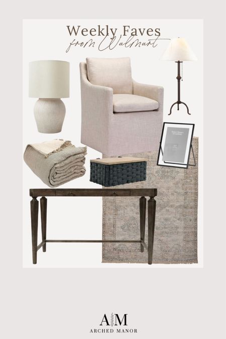 Walmart | Weekly home favorites 



Home blog  home blogger  home decor  home finds  home favorites  neutral home decor  neutral home finds  accent chair  table lamp  entry way table  throw blanket  area rug  home styling  

#LTKstyletip #LTKMostLoved #LTKhome