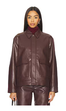Valerie Faux Leather Bomber Jacket
                    
                    PISTOLA | Revolve Clothing (Global)