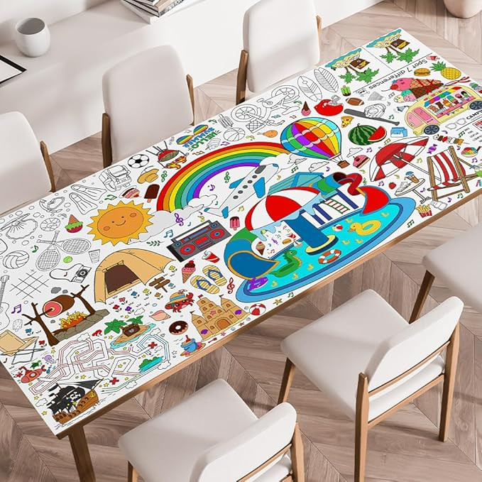 Giant Versatile Coloring Games/Activities/Table Cloth/Poster/Pages/Banner/Party Favors for Family... | Amazon (US)