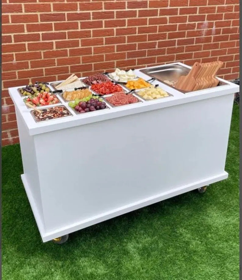 Mobile Charcuterie Cart, Coffee Bar, Mobile Bar, Collapsible Cart, Mobile Cart, Collapsible Snack... | Etsy (US)