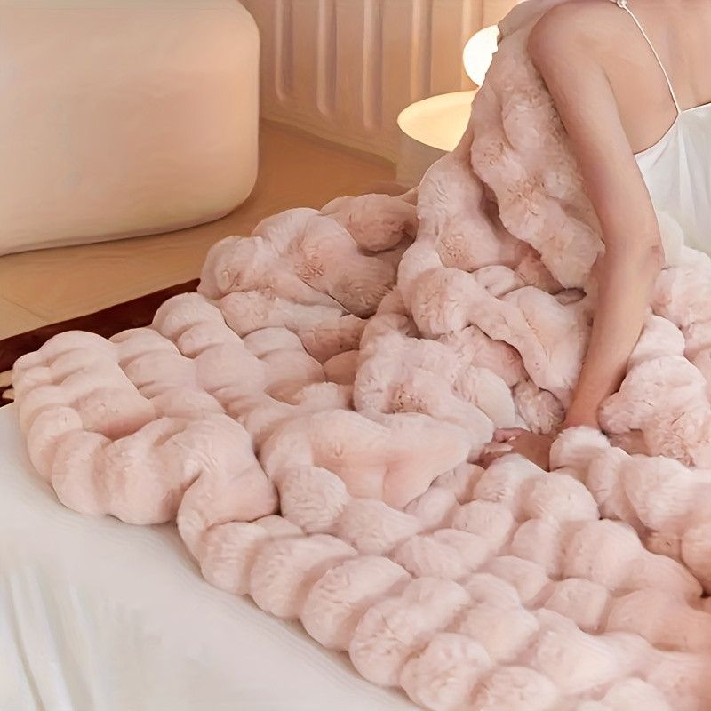 Thickened Blanket     Rabbit Fur   - Temu Canada | Temu Affiliate Program