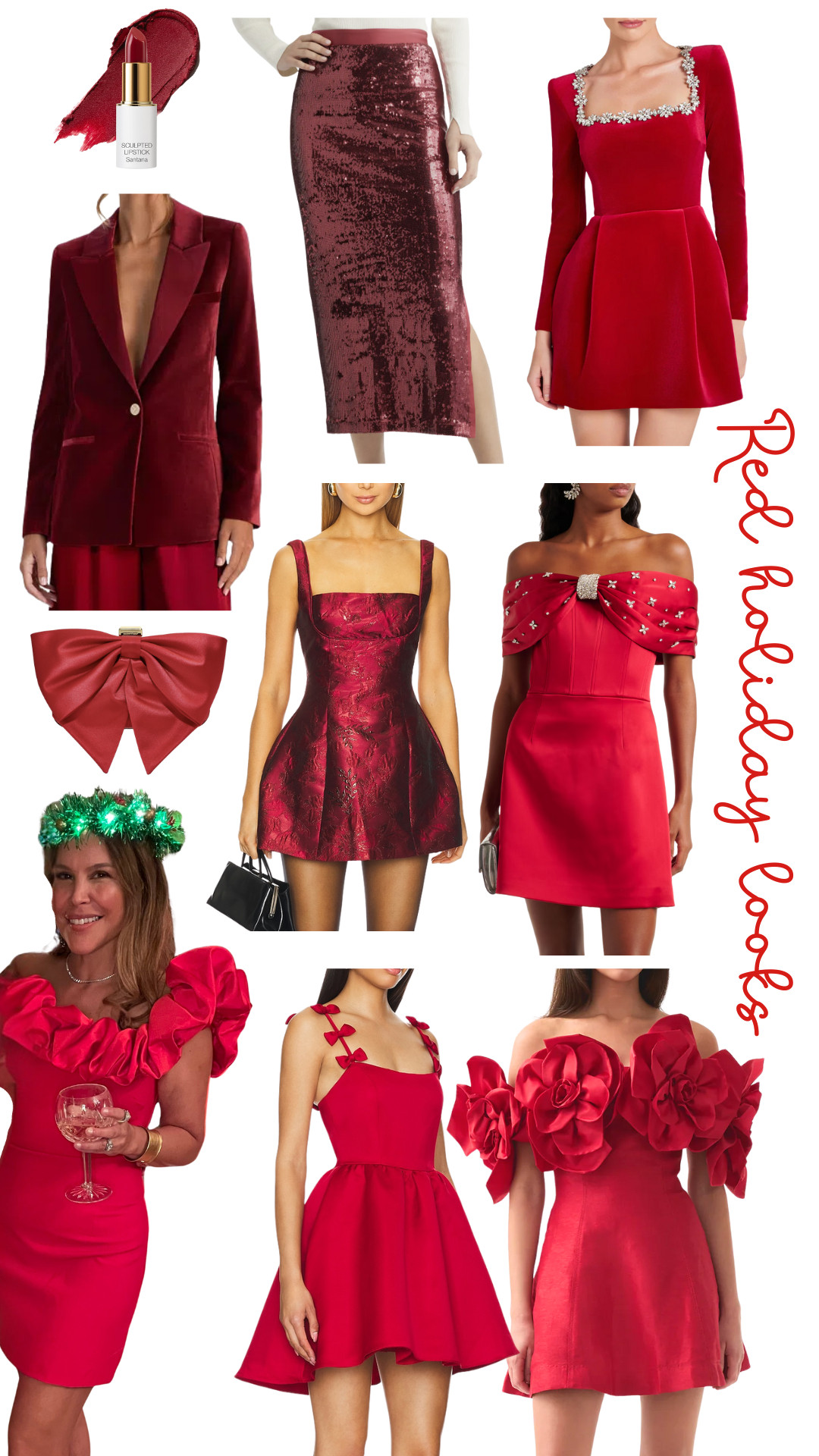 Red holiday looks 

 #LTKHoliday