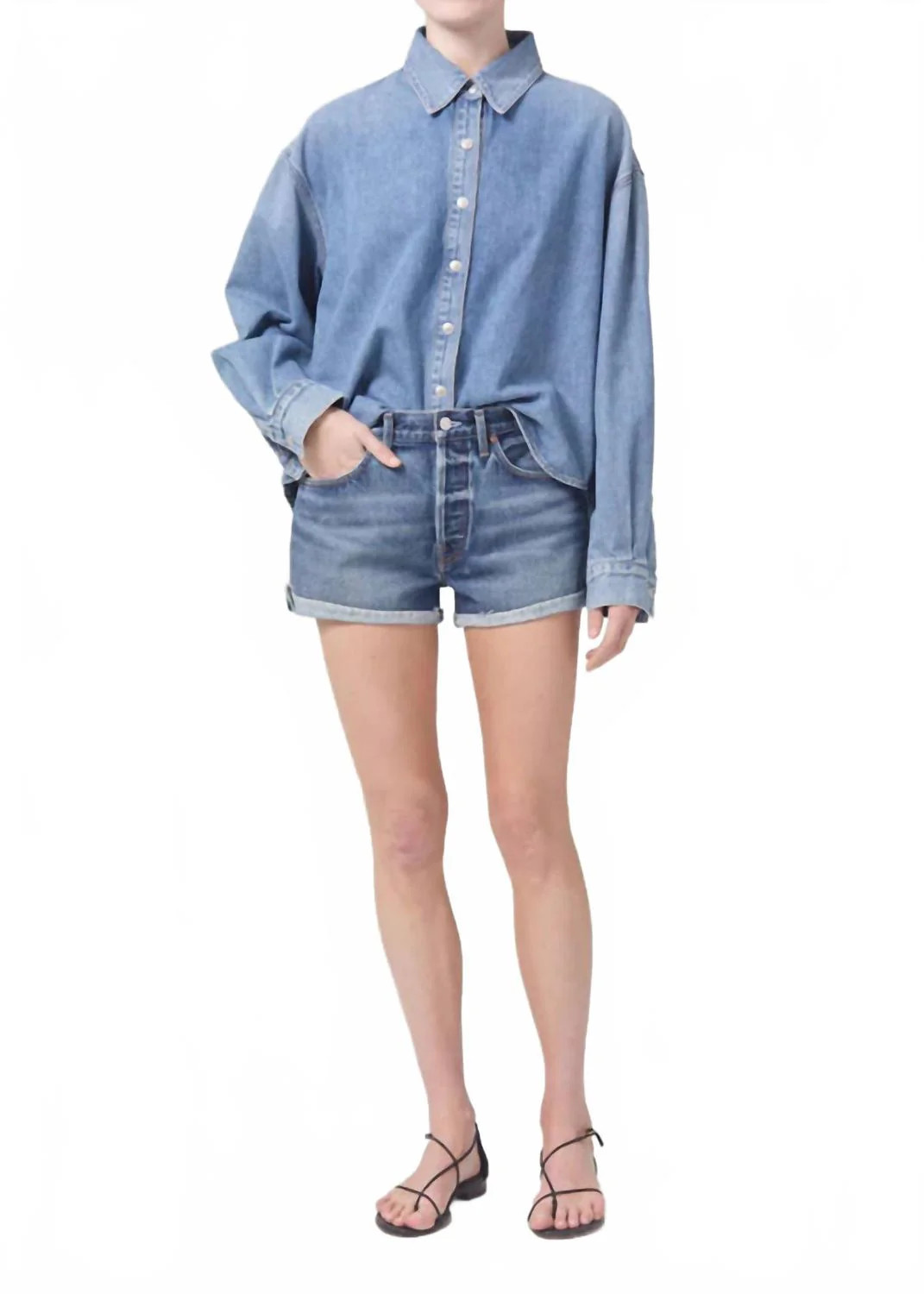 Parker Rolled Short In Ruin | Shop Simon