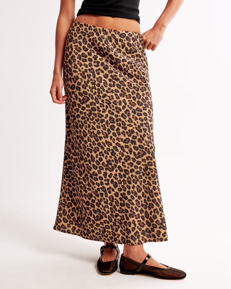 Women's Mid Rise Pattern Maxi Skirt | Women's New Arrivals | Abercrombie.com | Abercrombie & Fitch (US)