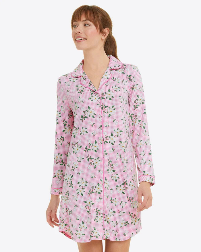 Button Down Nightshirt in Magnolia | Draper James (US)