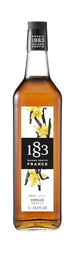 1883 Vanilla Syrup for Drinks, Made in France, 1 Liter Glass Bottle | Amazon (US)