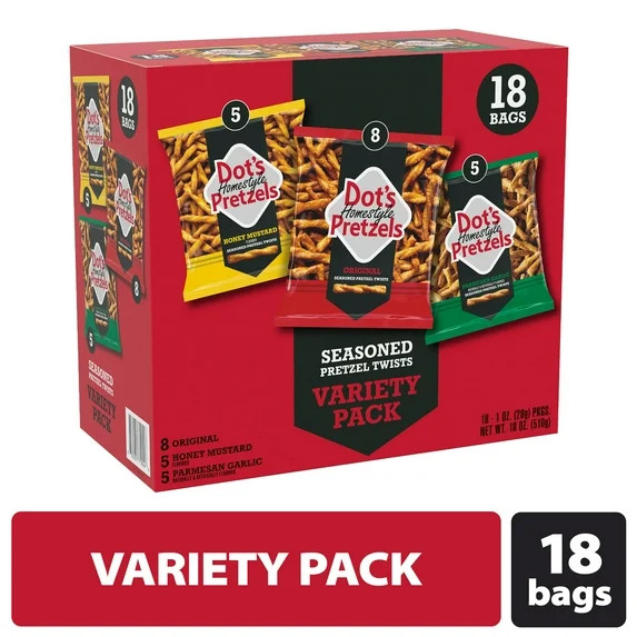 Dot's Pretzels Snack Variety Pack, 18 Count | Walmart (US)