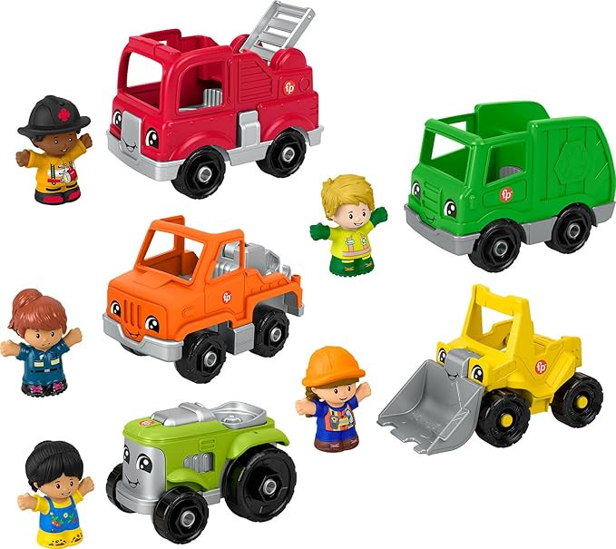 Fisher-Price Little People Toddler Playset Activity Vehicles Toy Set with 10 Toys for Preschool P... | Amazon (US)