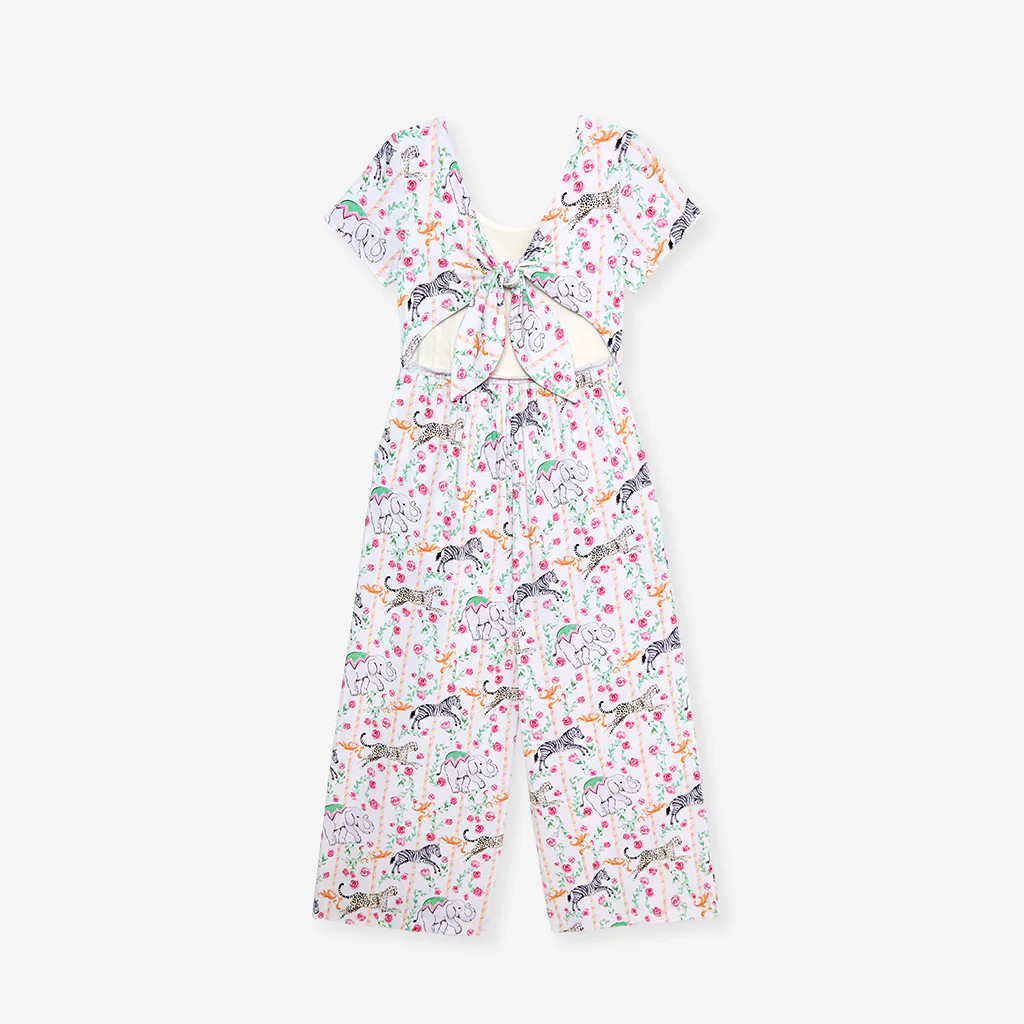 Circus Yellow Daywear Lyra Tie Back Jumpsuit | Posh Peanut\u00ae | Posh Peanut