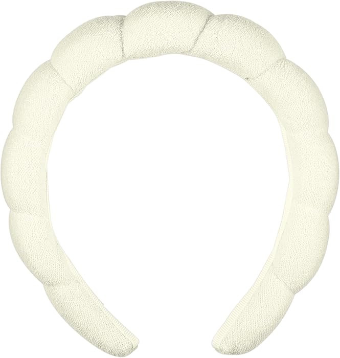 Conair Spa Makeup and Face Washing Headband, Microfiber Skincare Headband, Soft Terry Cloth, Bubb... | Amazon (US)