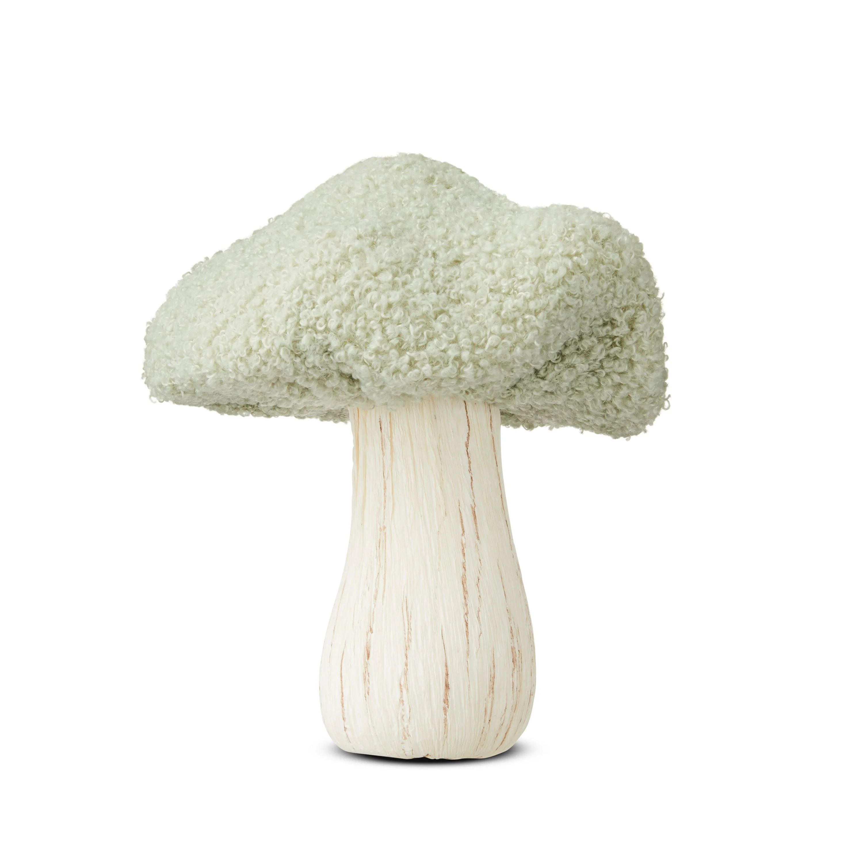 Harvest Wood and Green Sherpa Mushroom Tabletop Decor, 6", by Way To Celebrate | Walmart (US)