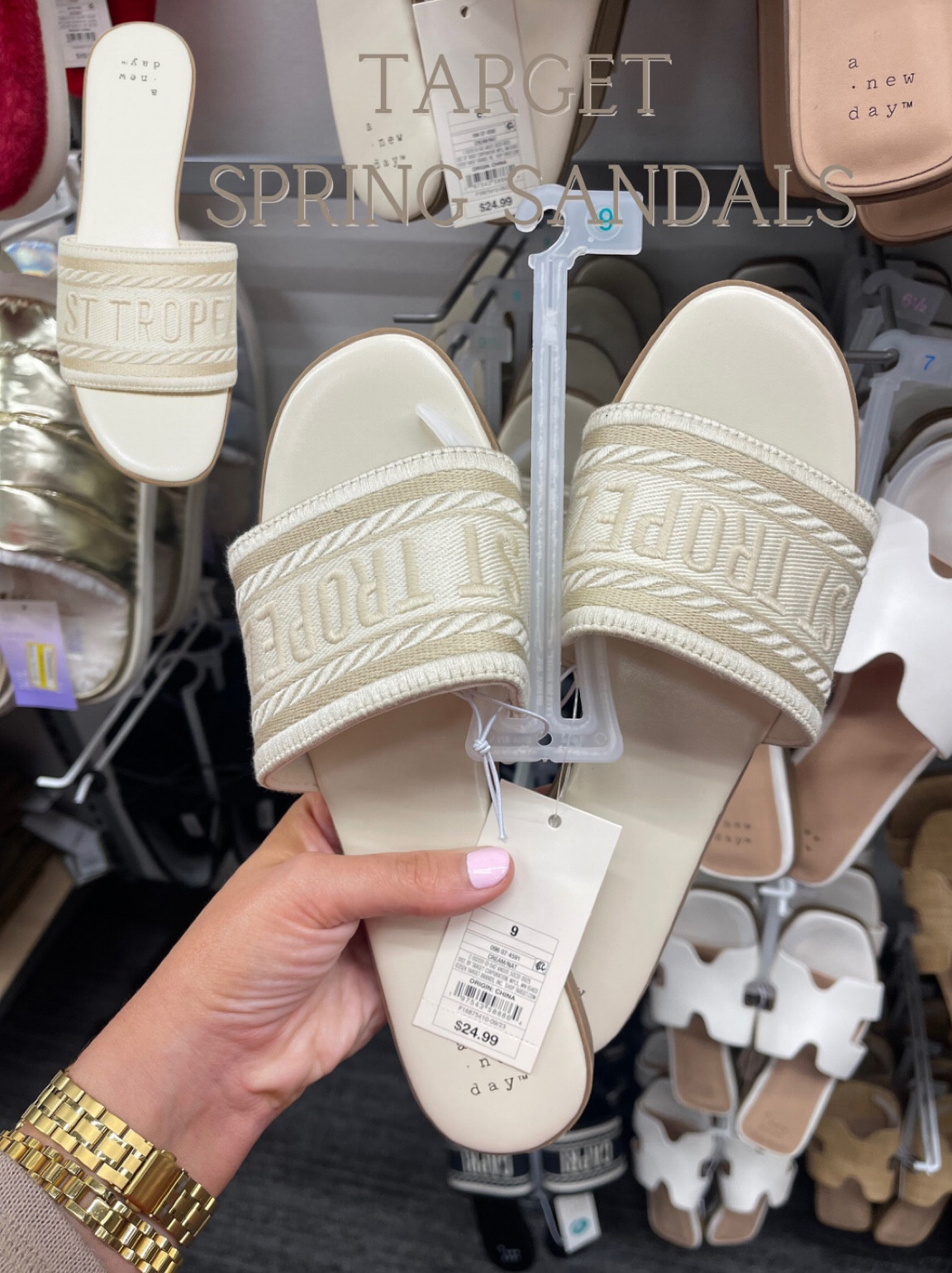 Excited for new spring arrivals at Target! These sandals are super cute and go w practically anything! Def in my cart for warmer days 🌤️

#LTKSpringSale 

#LTKxTarget #LTKfindsunder50 #LTKstyletip