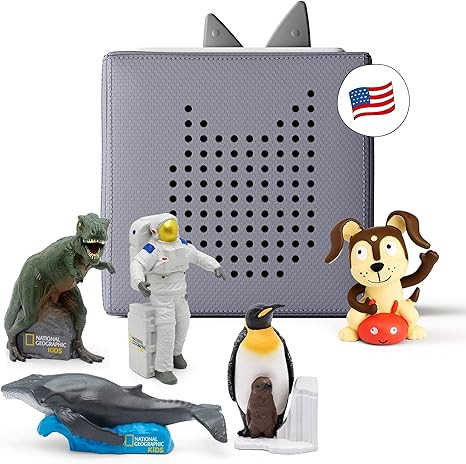 Toniebox Audio Player Starter Set with National Geographic Astronaut, Dinosaur, Whale, Penguin, a... | Amazon (US)