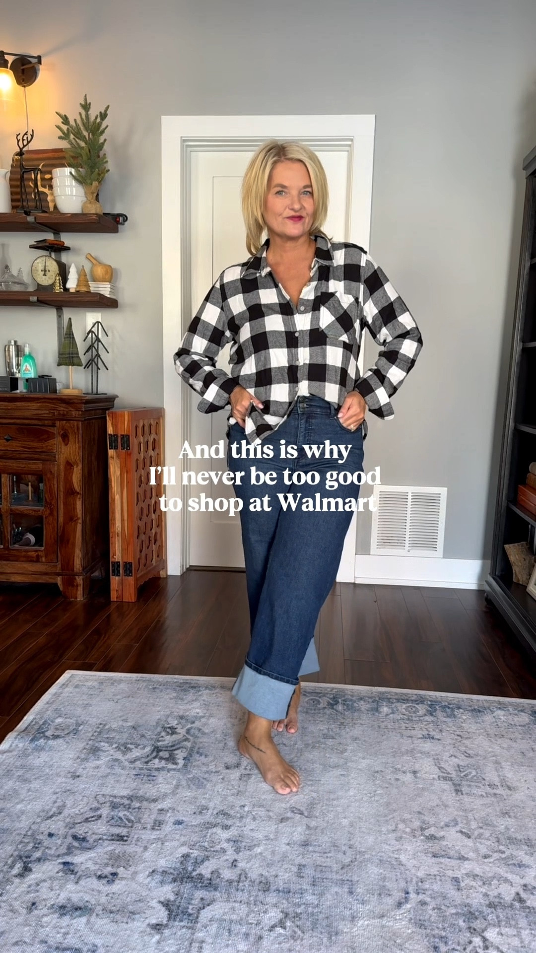 Walmart tops I can’t get enough of! A few are from the men’s department too! If you skip the men’s department, you’re missing out!  Linking some other faves of mine too

Wearing a Medium in all tops except the gray bow sweater. Wearing a 0x in that. Jeans are a size 6 (I sized down 1). 

Mom style, over 40, Walmart, ootd, winter outfit, holiday, Christmas, flannel, denim, jeans, dog sweater 

#LTKHoliday #LTKootd #LTKgrwm