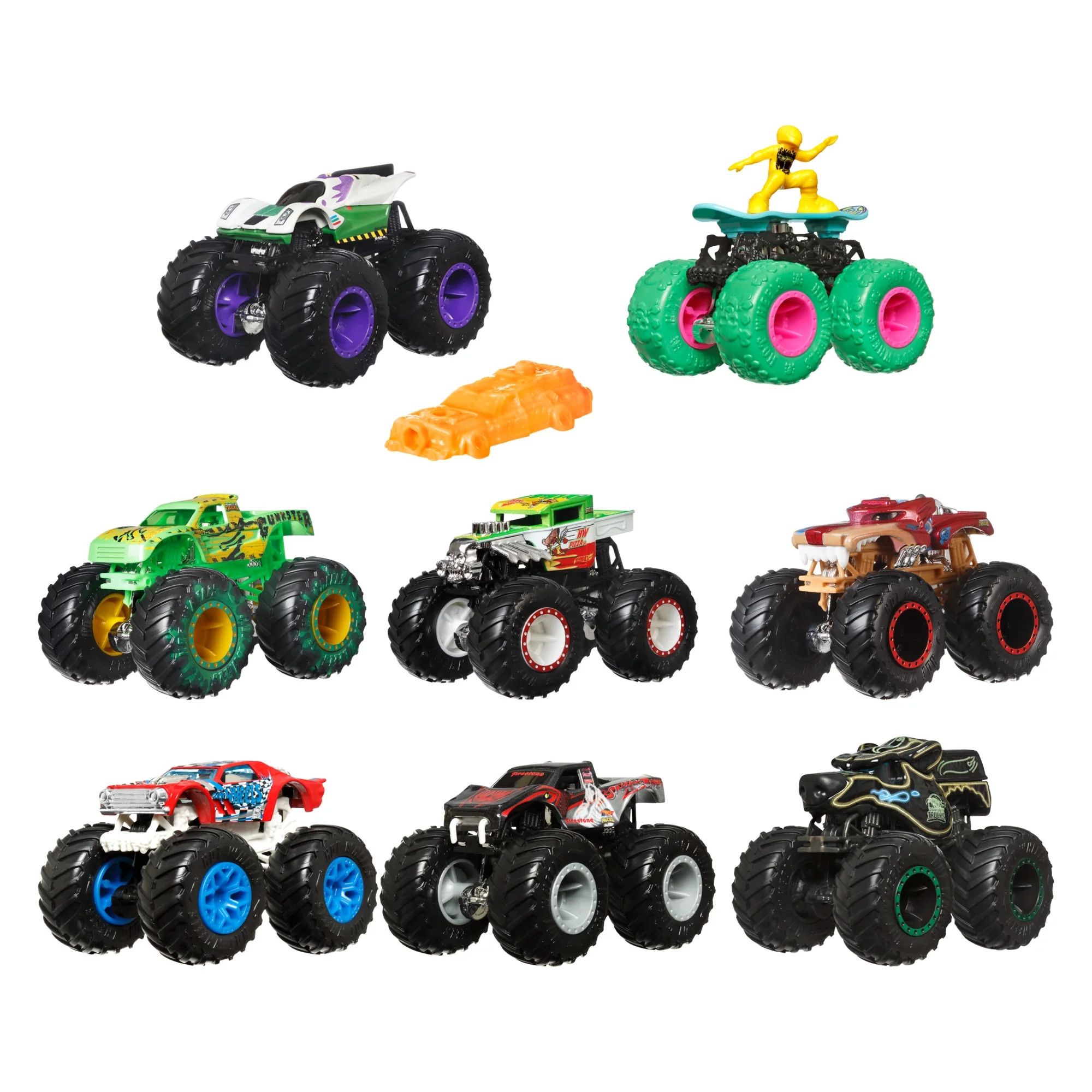 Hot Wheels Monster Trucks, 1:64 Scale Toy Truck & 1 Crushable Car (Styles May Vary) | Walmart (US)