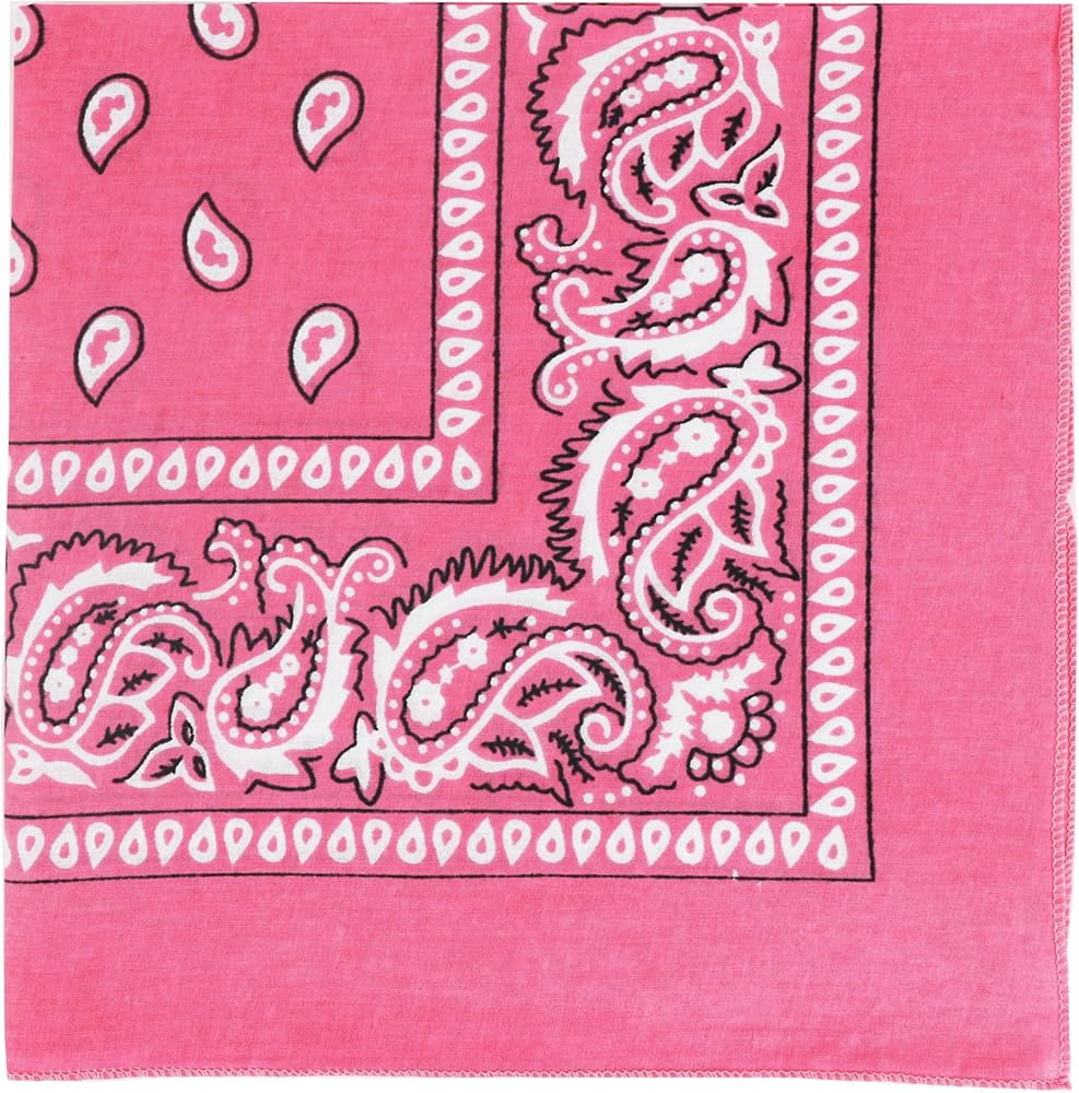 Motique Accessories 22 Inch Cotton Paisley Bandana | Amazon (US)