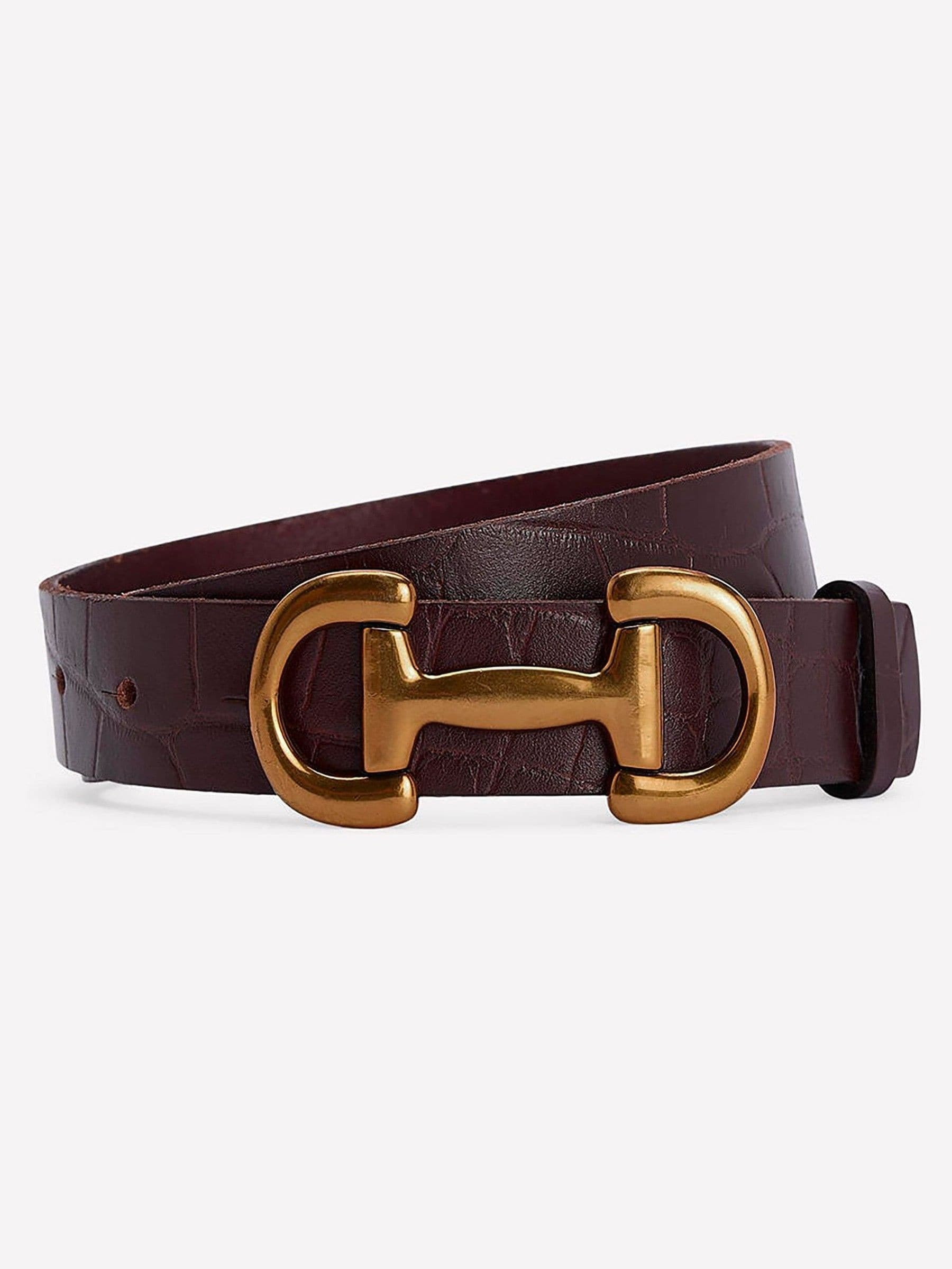 Boden Boden Brown Iris Snaffle-trim Leather Belt | Next US