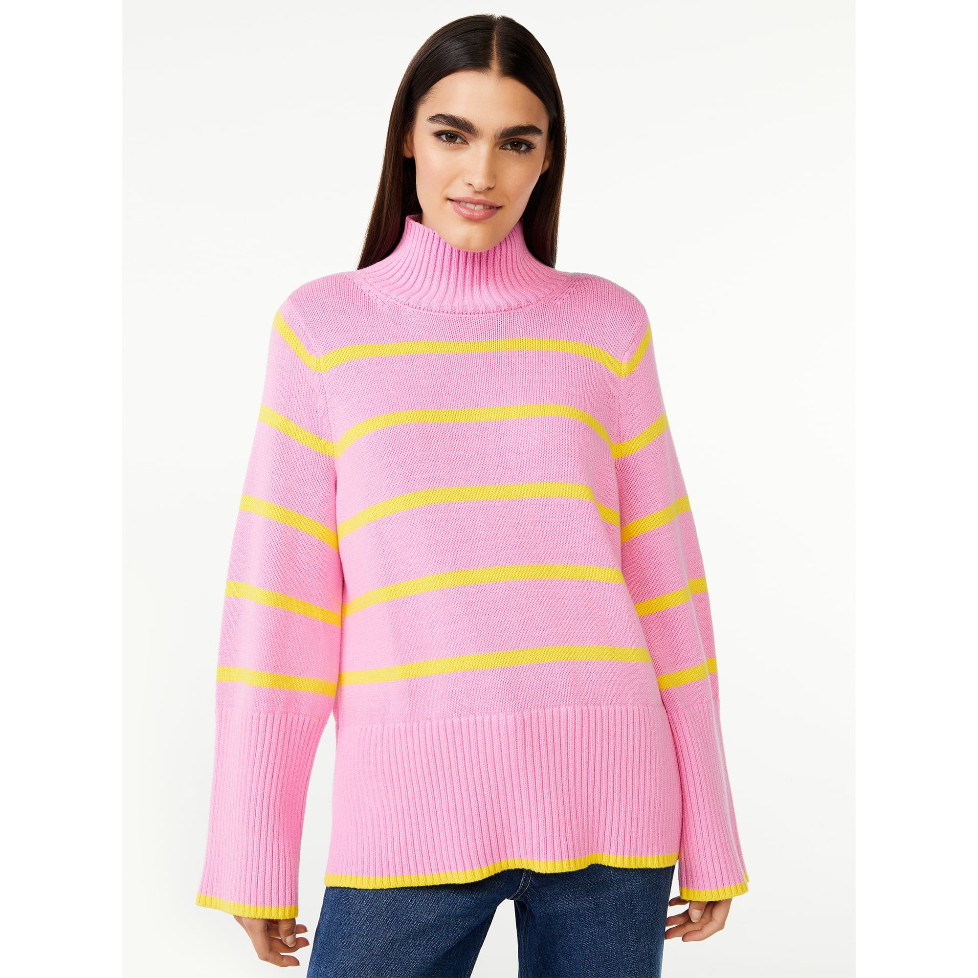Free Assembly Women’s Tall Rib Turtleneck Sweater | Walmart (US)