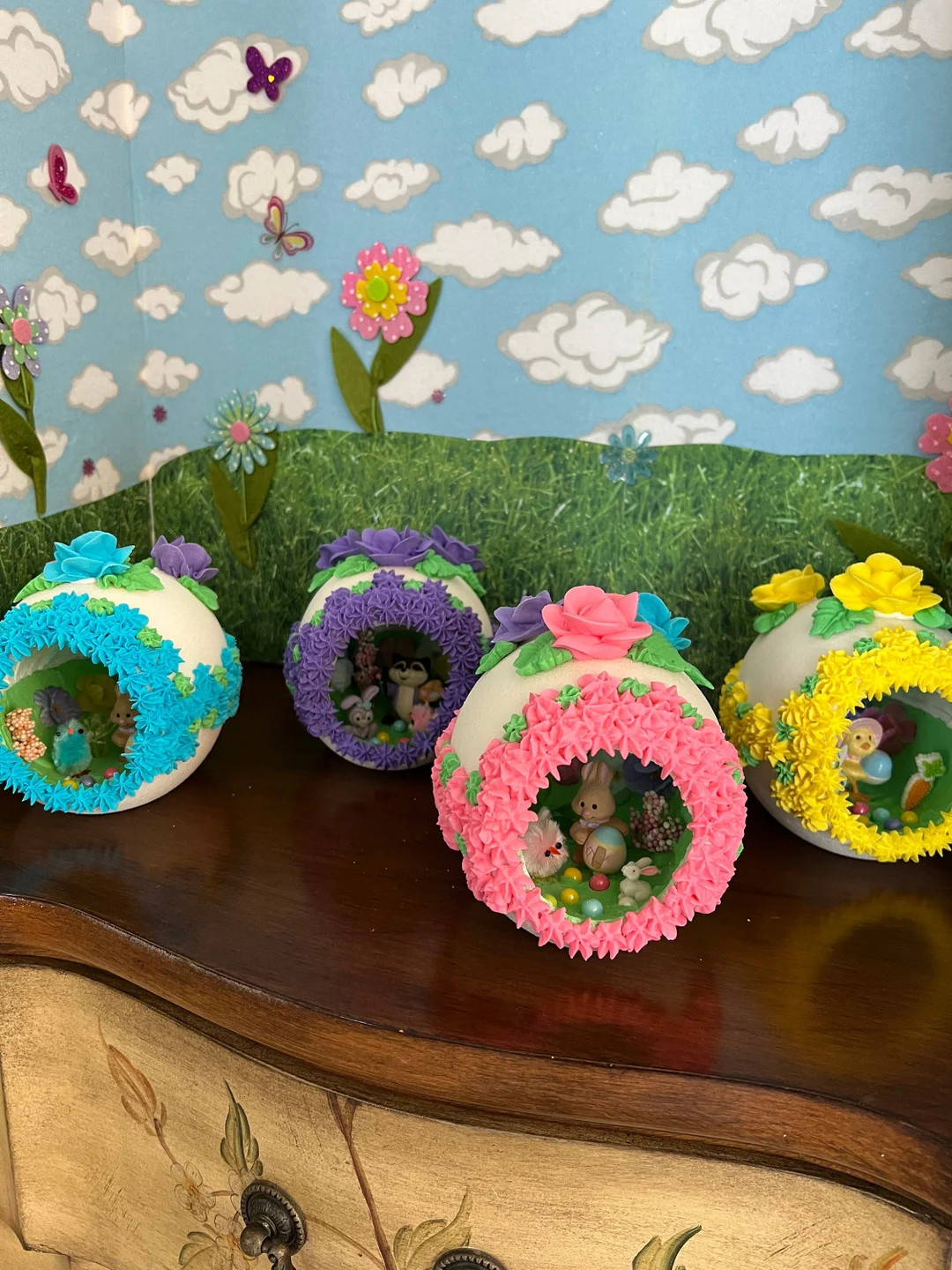 Panoramic Sugar Easter Egg With Hallmark Collectible, Free Shipping | Etsy (US)